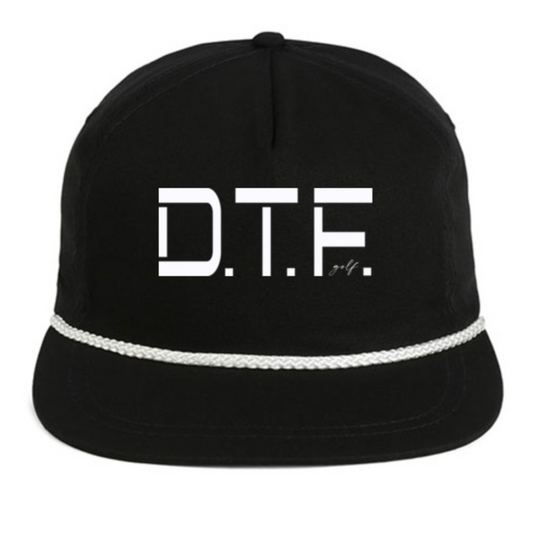 Double The First - Black Rope Hat