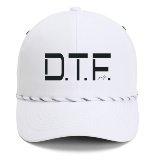 D.T.F. - White Hat w/ White/Black Rope